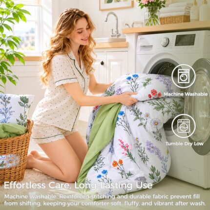 Green Floral Bedding Sets - Image 6