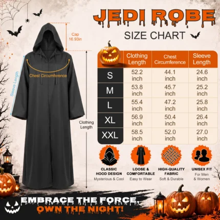 Halloween Hooded Robe Cloak - Image 11
