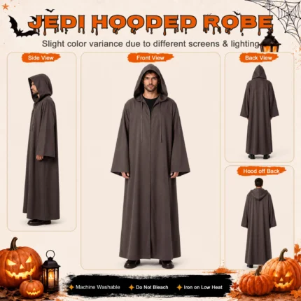 Halloween Hooded Robe Cloak - Image 10