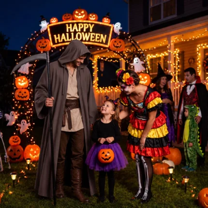 Halloween Hooded Robe Cloak - Image 6