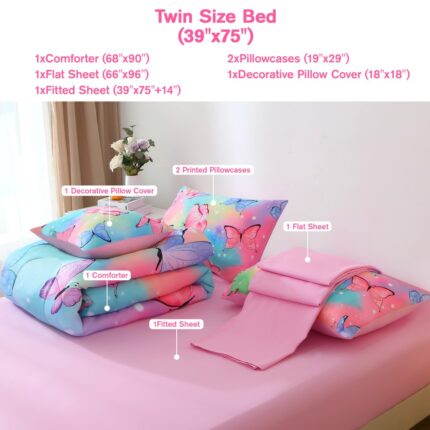 Kids Butterfly Comforter Sets - Image 10