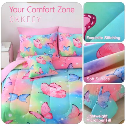 Kids Butterfly Comforter Sets - Image 9
